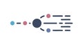 Abstract Digital Connection, Interlinked Data Points, vector design Generative AI Royalty Free Stock Photo