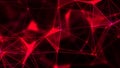 Abstract digital connection moving dots and lines. Technology background. Network connection structure. Colored Royalty Free Stock Photo