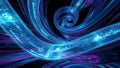 Abstract Digital Data Flowing Through Blue and Purple Tubes technology Royalty Free Stock Photo