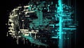 Abstract Digital Data Stream: A Visual Representation of Binary Code and Information Flow Royalty Free Stock Photo