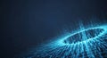 Abstract Digital Data Visualization Royalty Free Stock Photo