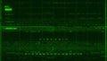 Glowing Abstract Green Digital Display Grid Background Loop