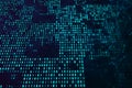 Abstract digital dots binary coding backdrop. Digital data concept. Royalty Free Stock Photo