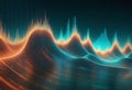 Abstract digital equalizer, sound wave pattern element Royalty Free Stock Photo