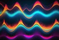 Abstract digital equalizer, sound wave pattern element Royalty Free Stock Photo