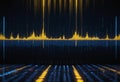 Abstract digital equalizer, sound wave pattern element Royalty Free Stock Photo