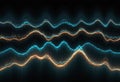 Abstract digital equalizer, sound wave pattern element Royalty Free Stock Photo