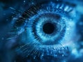 Digital Eye Concept in Cyberspace