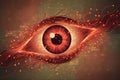Digital Eye With Neural Network Technology Background Royalty Free Stock Photo
