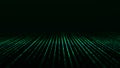 Abstract digital flow particles. Cyber network connection background. Big data visualization. Technology backdrop. 3d rendering Royalty Free Stock Photo