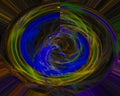 Abstract digital fractal curve shape nebula science imagination dream