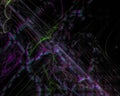 Abstract fractal, unique curve dynamic decoration fantastic fantasy elegance graphic motion design, disco power Royalty Free Stock Photo