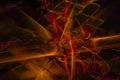 Abstract futuristic swirl vibrant fractal fantasy design background rendering