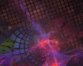 Abstract fractal render texture curve flame dark shape wallpaper banner , backdrop science backdrop