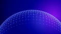 Abstract digital globe, network connection Royalty Free Stock Photo