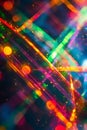 Abstract digital glowing lines, futuristic data stream background, Portrait Images Generative AI Royalty Free Stock Photo