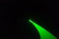 Abstract of digital green light laser line, disco light show, stage lights with laser..Green laser beams light effect on black bac Royalty Free Stock Photo