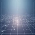 Llustration features a futuristic grid with interconnected lines and Royalty Free Stock Photo