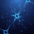 Digital illustration featuring interconnected nodes and lines, resembling Royalty Free Stock Photo