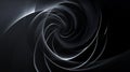 Abstract digital illustration featuring swirling blue and gray lines on a dark background, creating a sense of movement and depth Royalty Free Stock Photo