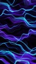 Abstract digital illustration featuring vibrant swirling patterns of pink and blue light, creating a mesmerizing visual experience Royalty Free Stock Photo