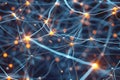 Neural Network Connections Complex Intertwined Brain Neuron System