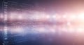 Abstract digital image featuring binary code sequences on a translucent panel, Royalty Free Stock Photo