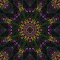 Abstract digital kaleidoscope, balance contemporary decoration wallpaper pattern style mandala fashion, magic, paint