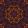 Abstract digital kaleidoscope decorative symmetrical fantasy beautiful design mosaic mandala