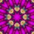 Abstract digital kaleidoscope symmetrical fantasy beautiful design mosaic mandala