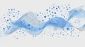 Abstract Digital Landscape with Cascading Streams