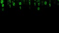 Abstract of digital matrix green code Royalty Free Stock Photo