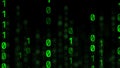 Abstract of digital matrix green code Royalty Free Stock Photo