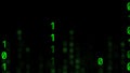 Abstract of digital matrix green code Royalty Free Stock Photo