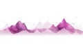 Abstract digital mountains, connecting lines, and dots. Background data visualization. Possible use technology presentation Royalty Free Stock Photo