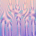 Abstract digital multicolor gradient background with moire effect.