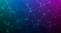 Abstract Digital Network Background with Luminous Nodes and Interconnected Lines Representing Technology, Data, and Global Royalty Free Stock Photo