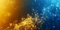 Abstract Digital Network with Connection Points and Glowing Dots Creating a Complex Web Design Royalty Free Stock Photo