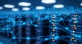 Abstract Digital Network and Data Center Background Royalty Free Stock Photo