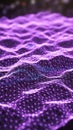 Abstract Digital Network of Glowing Purple and Blue Nodes and Lines technology data Royalty Free Stock Photo