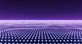 Abstract Digital Network Grid Glowing Purple Background Data Flow Royalty Free Stock Photo
