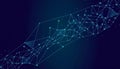 AI Data Network Abstract Background with Lines and Points a complex web of connections Royalty Free Stock Photo