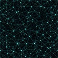 Abstract digital network pattern with interconnected nodes a Royalty Free Stock Photo