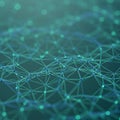 Abstract digital network pattern showcasing a web of interconnected nodes and lines. Royalty Free Stock Photo