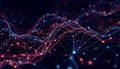 Abstract digital network, tech connection, data flow, and modern technology, Stock Photo, Generative AI Royalty Free Stock Photo