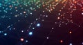 Abstract digital network visualization features interconnected nodes Royalty Free Stock Photo