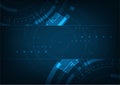 Abstract digital networking template. Technology engineering background futuristic communication Royalty Free Stock Photo
