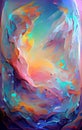Rainbow opal - abstract digital art