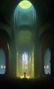 Abandoned cathedral - abstract digital art