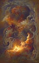 Arcane fire - abstract fantasy art